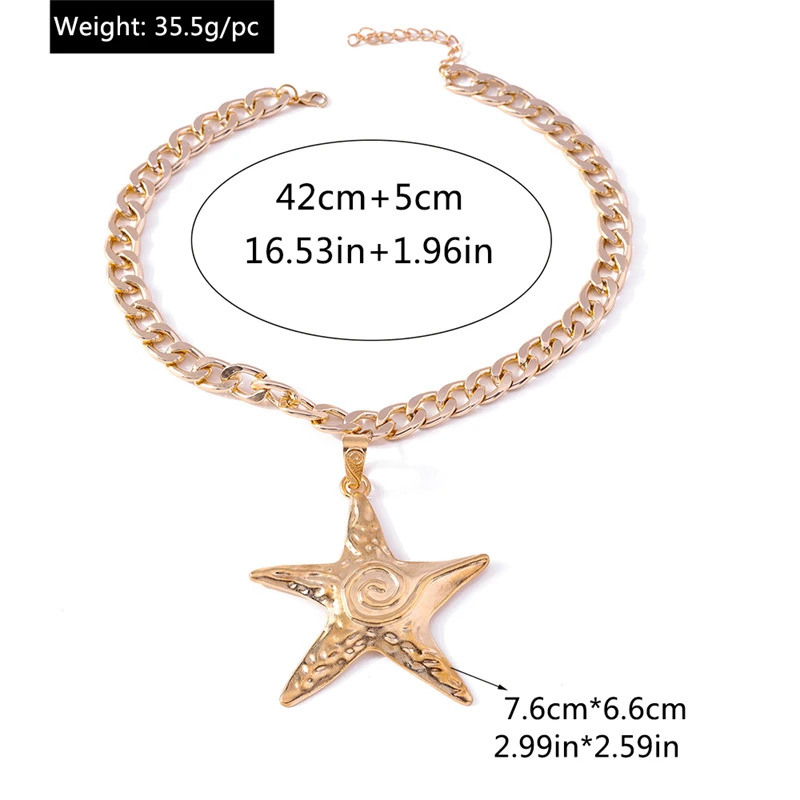 Collier Gothique Grande Étoile – Chaîne Argentée – Image 6