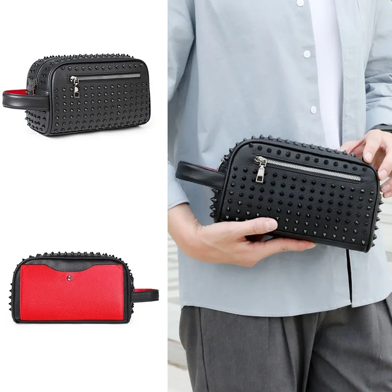 Pochette Cyberpunk Noire à Rivets – Version All Black – Image 2