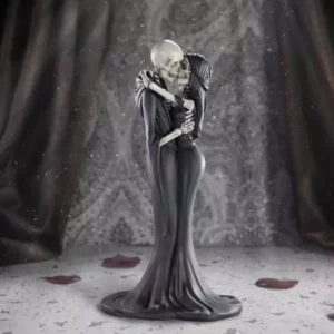 Figurine Gothique Couple Squelette Étreinte Éternelle
