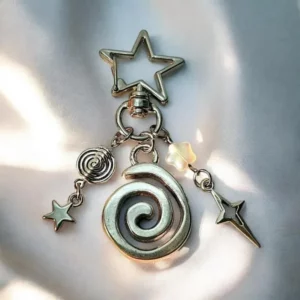 Porte Cles Gothique Toile d Araignee et Spirale
