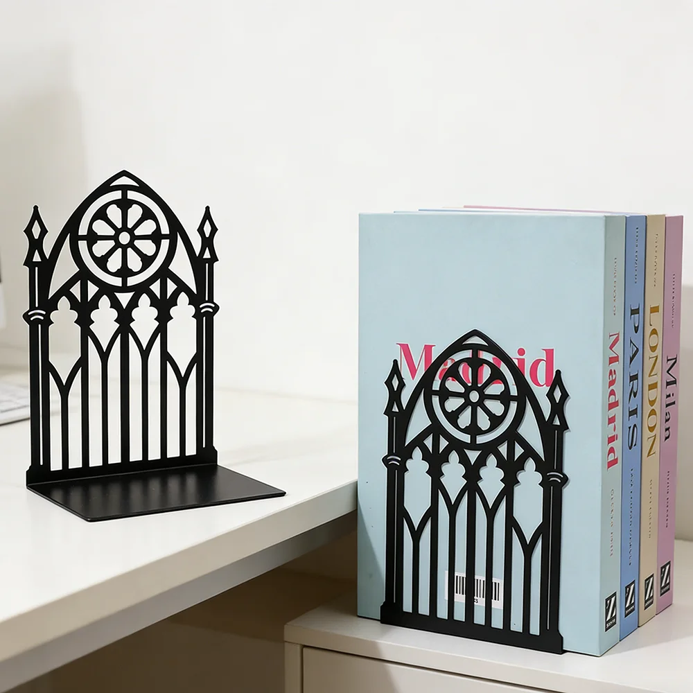 Supporte-livres Gothique « Porte de Cathédrale » – Noir – Image 6