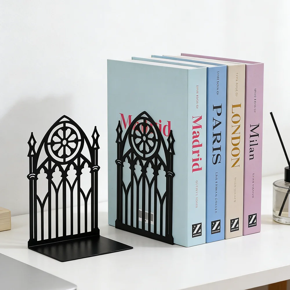 Supporte-livres Gothique « Porte de Cathédrale » – Noir – Image 4