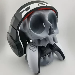 Support Gothique Crâne pour Manette et Casque