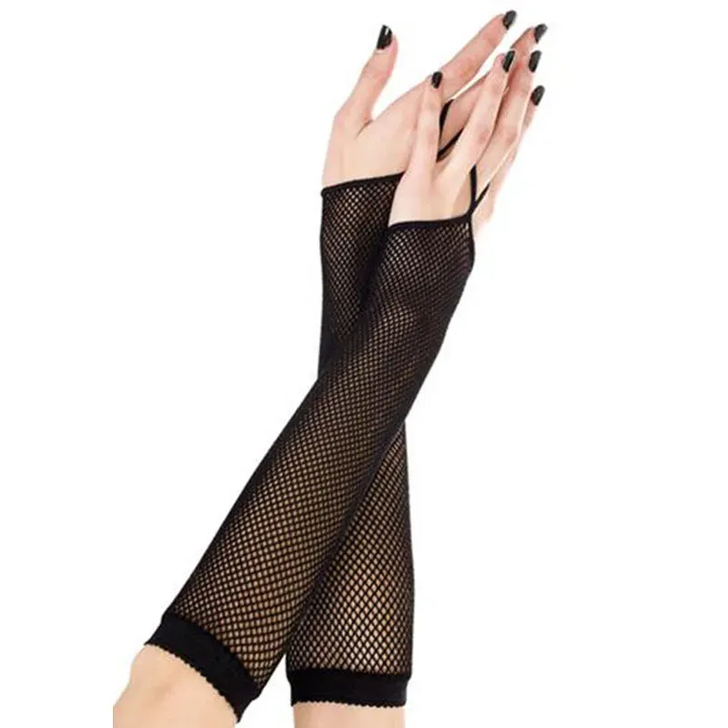 Manchettes Gothiques en Resille – Noir