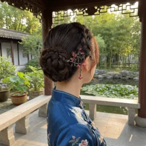Épingles à Cheveux Rose Épineuse – Décor Gothique de Jardin Sombre