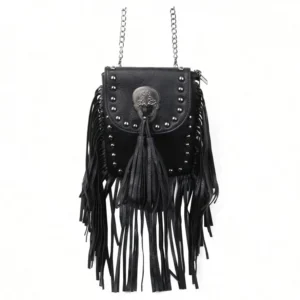 Sac Gothique a Crane et Franges
