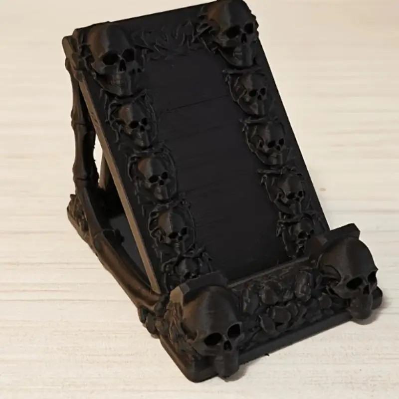 Support de Téléphone Gothique Crânes – Bureau Sombre – Image 4
