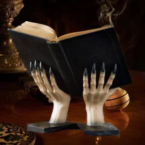 Serre-livres Gothiques – Mains Griffues sur Socle Noir