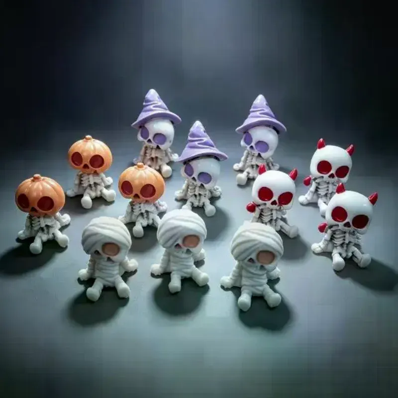 Set de Figurines Squelettes Gothiques Miniatures
