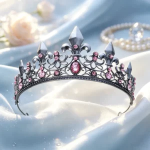 Tiare Gothique Médiévale – Strass Roses