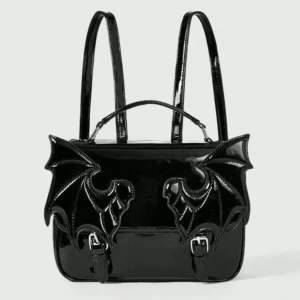 Sac a Dos Gothique Chauve Souris – Ailes en Similicuir Noir