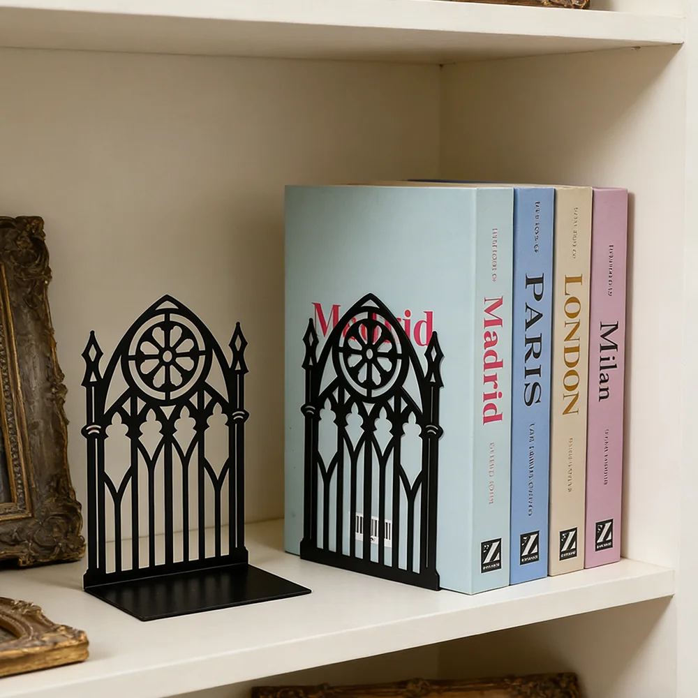 Supporte-livres Gothique « Porte de Cathédrale » – Noir – Image 5