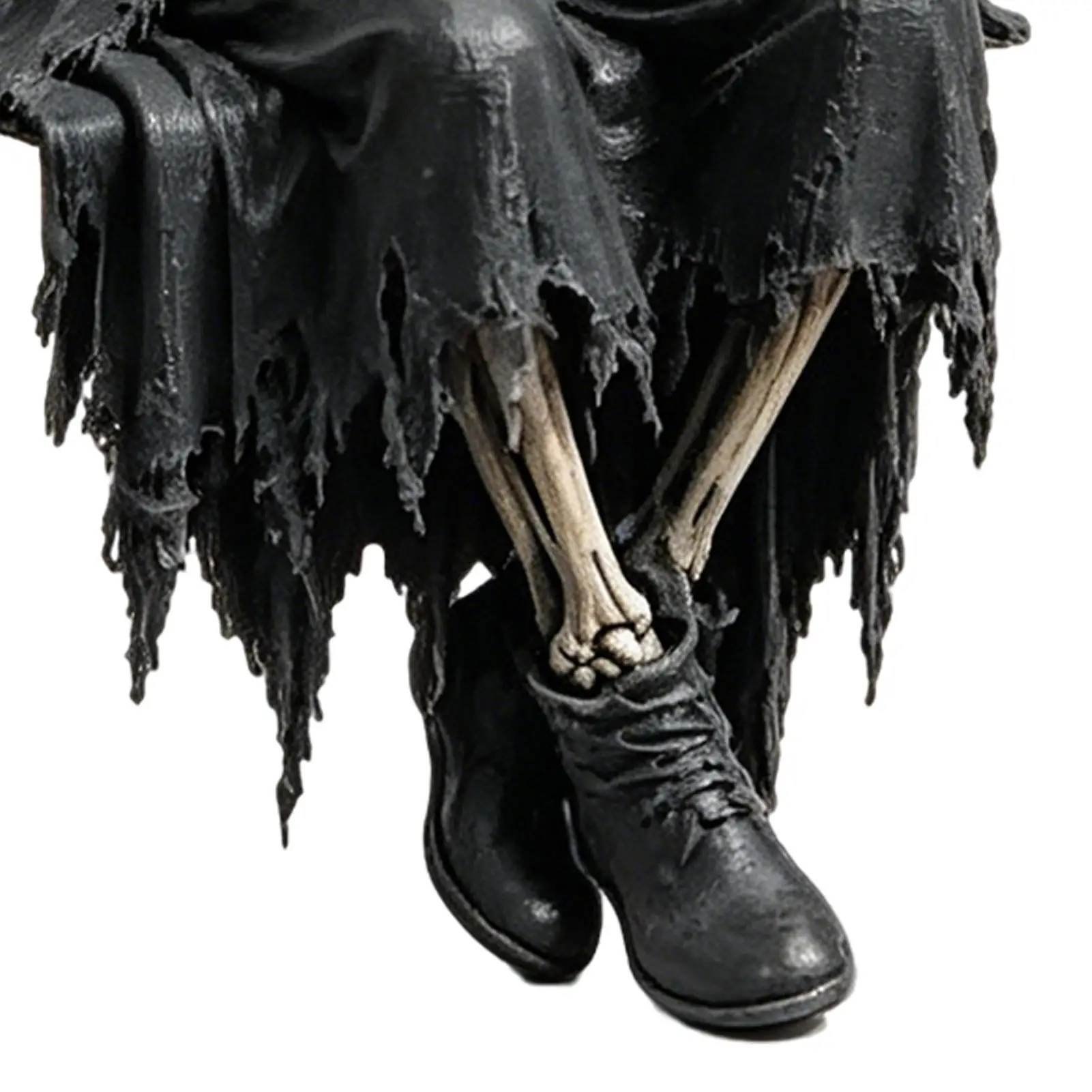 Figurine Gothique en Robe – Silhouette Sombre pour Étagère – Image 4
