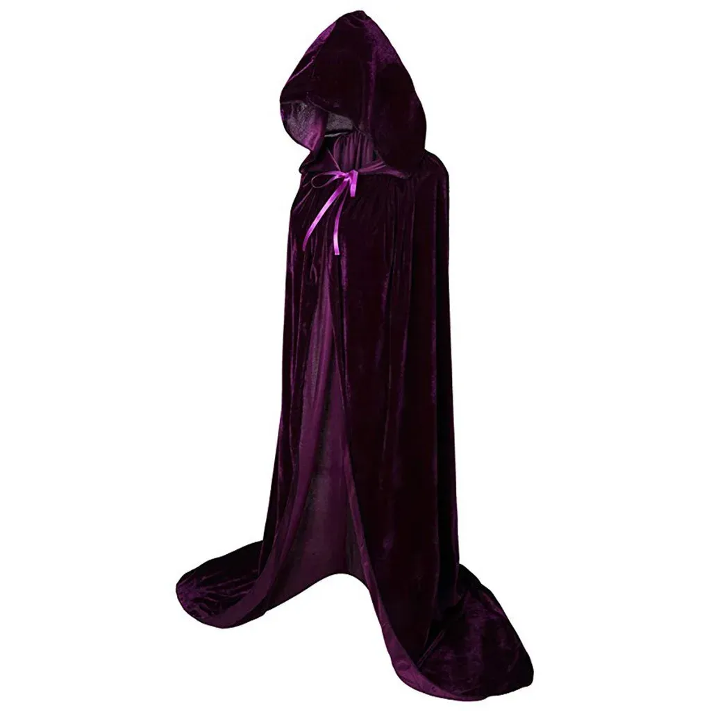 Cape Gothique à Capuche – Velours Violet