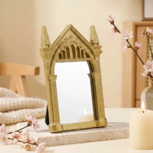 Miroir de Table Gothique Arche Dorée