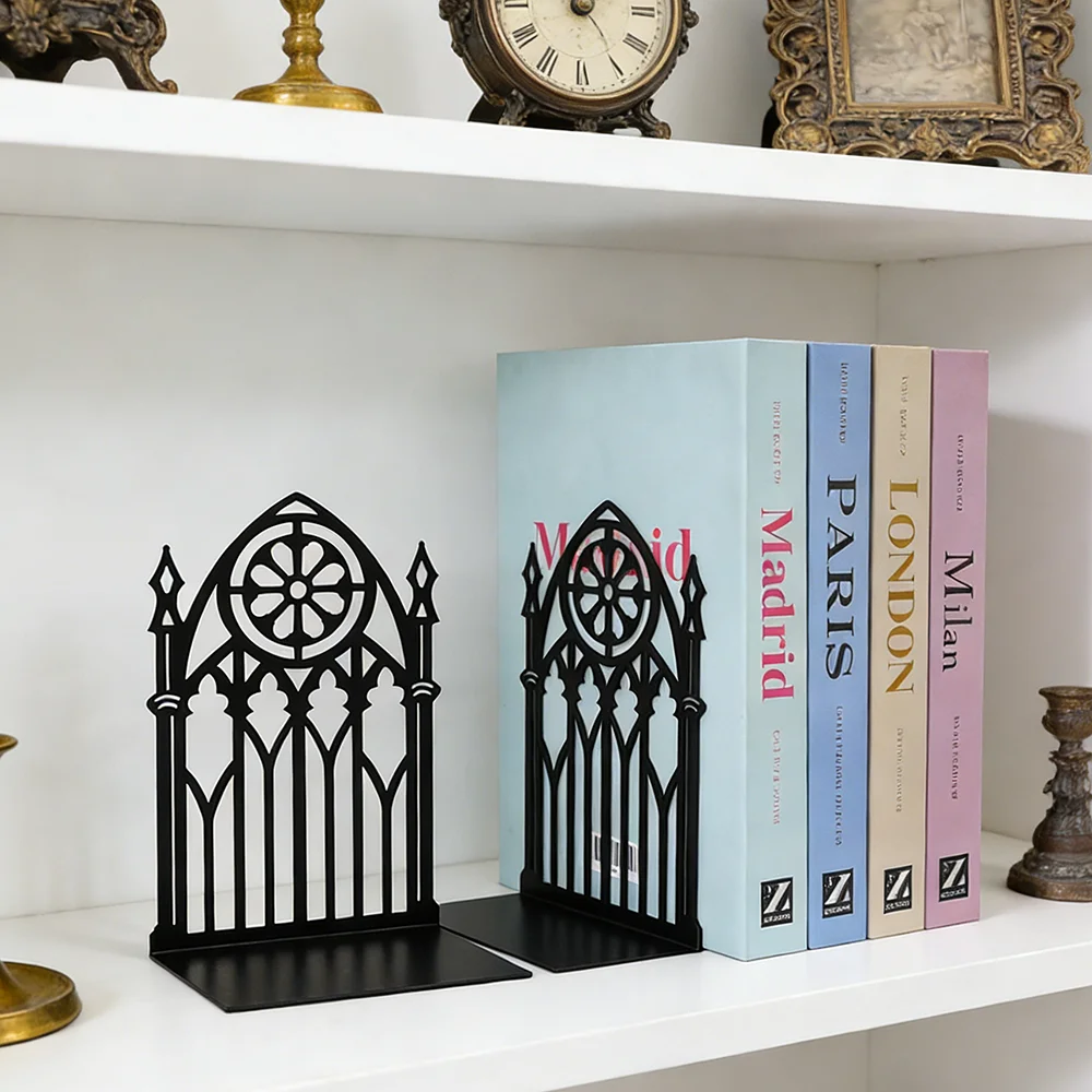 Supporte-livres Gothique « Porte de Cathédrale » – Noir – Image 3