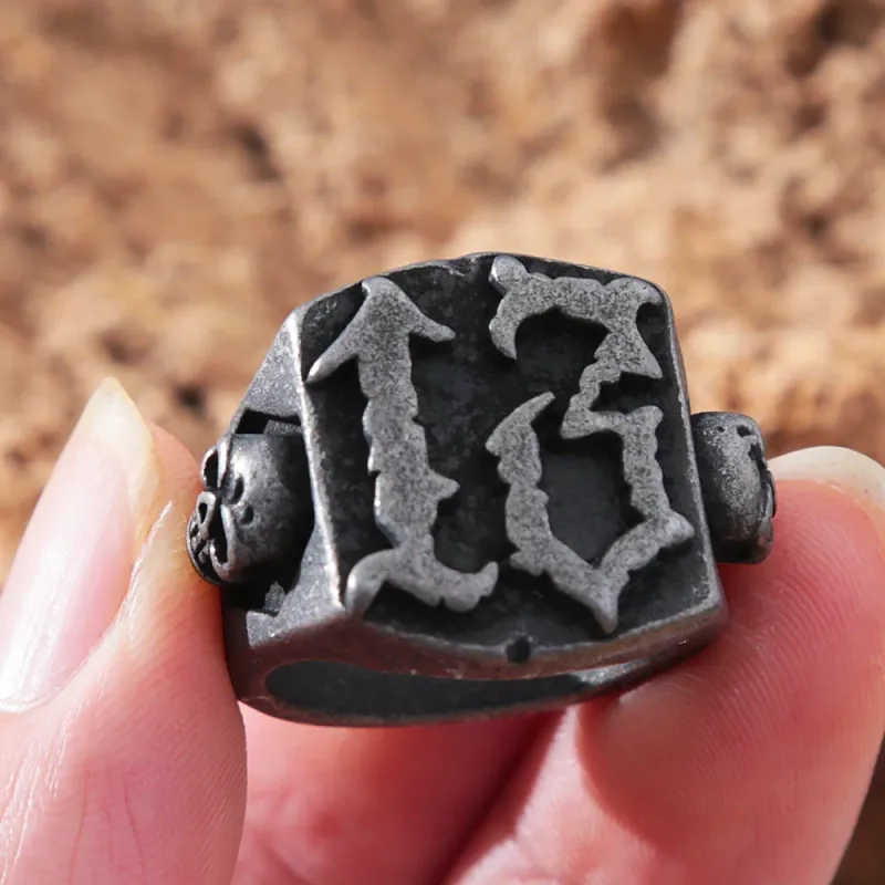 Bague Skull 13 Black