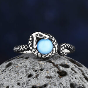 Bague Serpent Nordique – Acier Inoxydable 316L