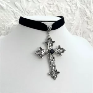 Choker Cross Velvet