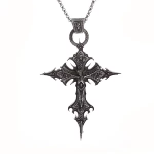 Collier Cross Relic Skull