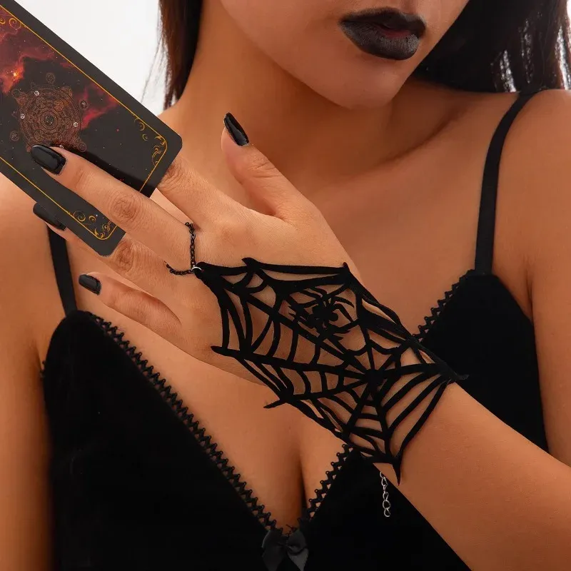 Bracelet Web Spike Noir