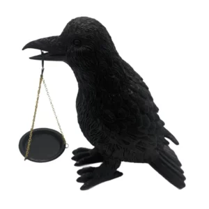Porte-Bougie Raven Noir