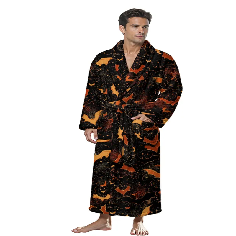 Robe de Chambre Bat Skull Fire