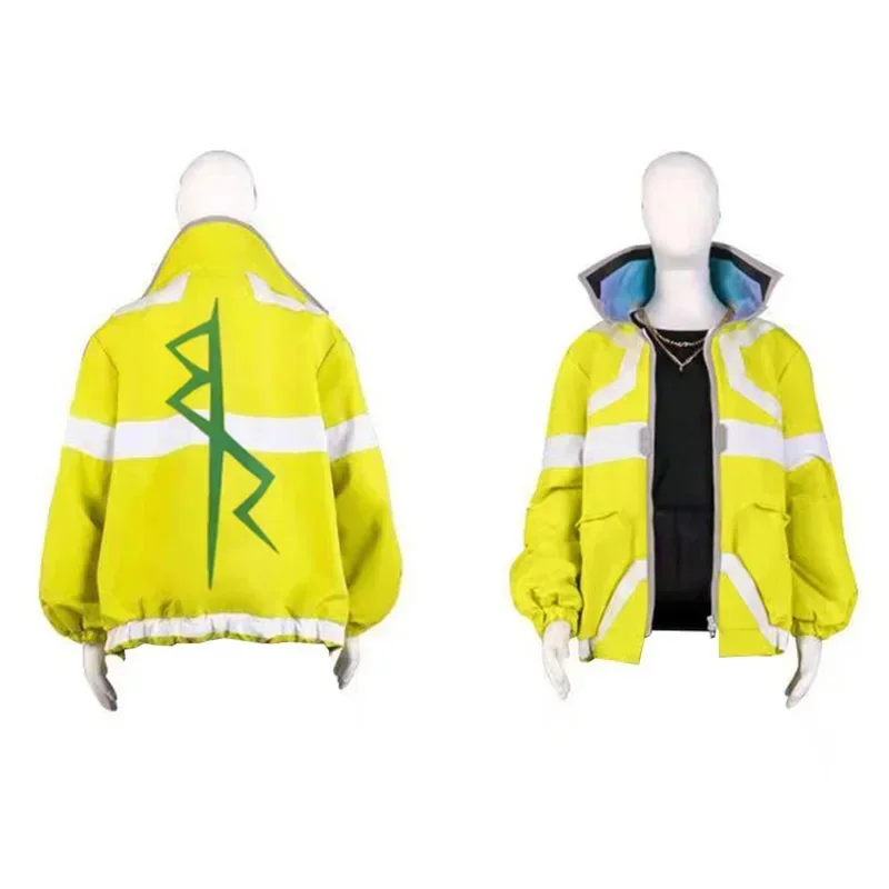Veste Cyberpunk Jaune à Col Haut – Signal Urbain – Image 2