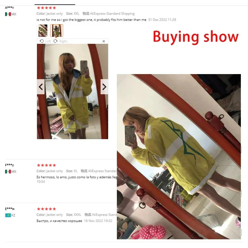 Veste Cyberpunk Jaune à Col Haut – Signal Urbain – Image 5