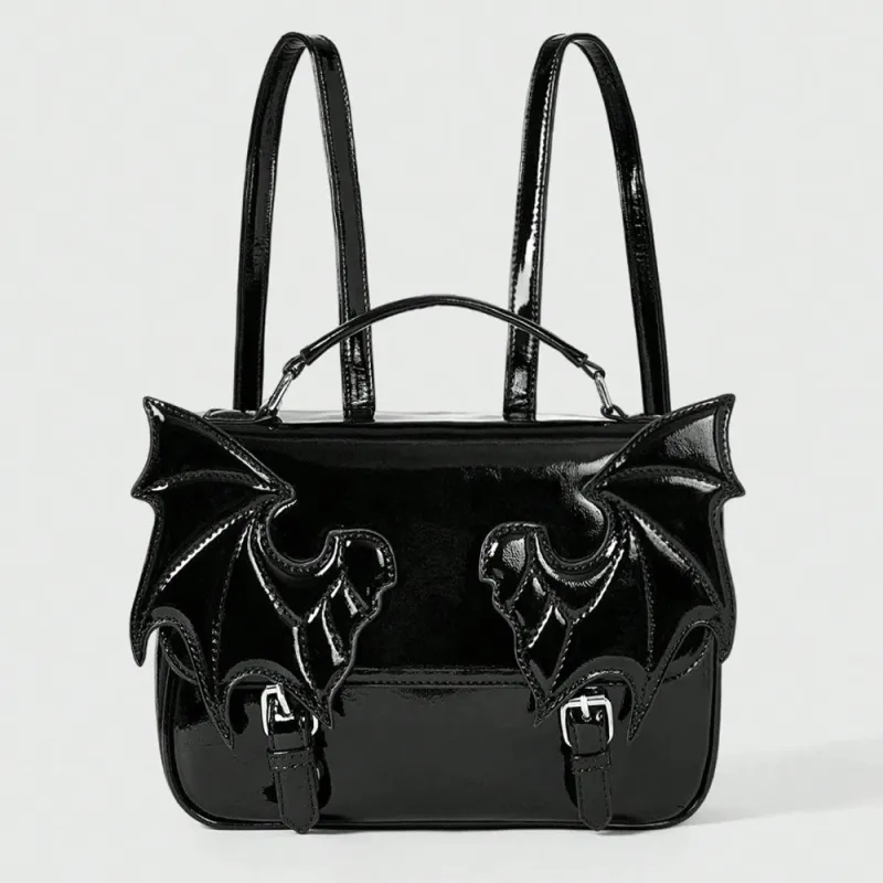 Sac a Dos Verni Ailes de Chauve-Souris