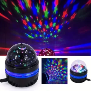 Projecteur LED Étoiles et Lunes – Ambiance Galactique USB