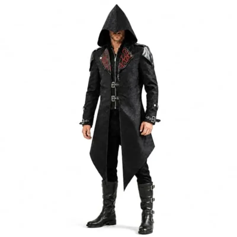 Manteau Steampunk a Capuche pour Homme