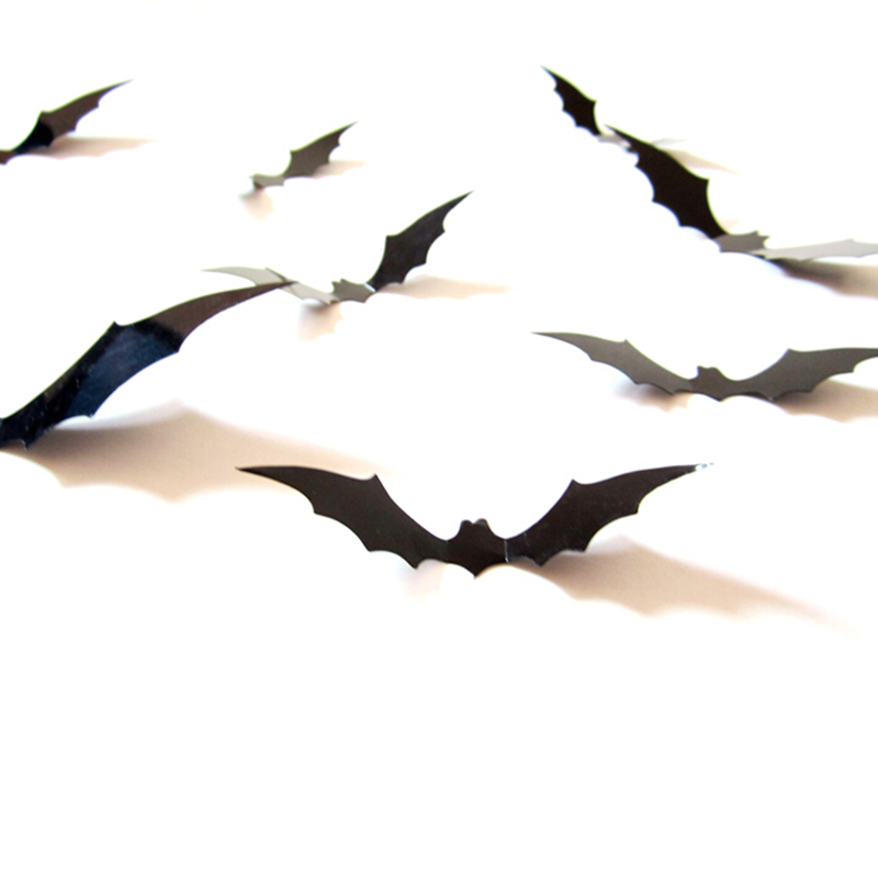 Stickers Muraux Chauve-Souris 3D Noirs – Lot de 12 – Image 3