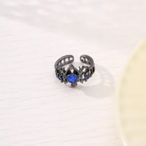 Bague Blue Heart Cross