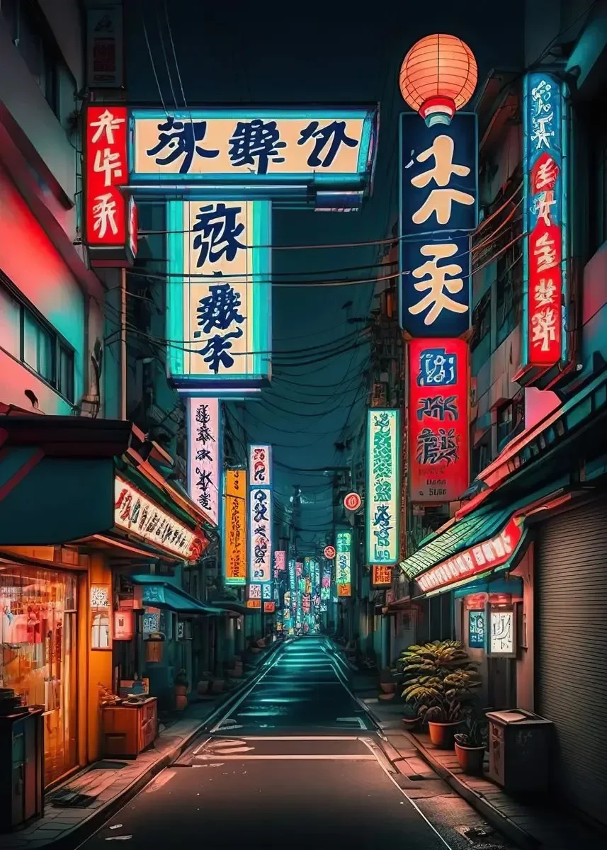 Poster Neon Tokyo