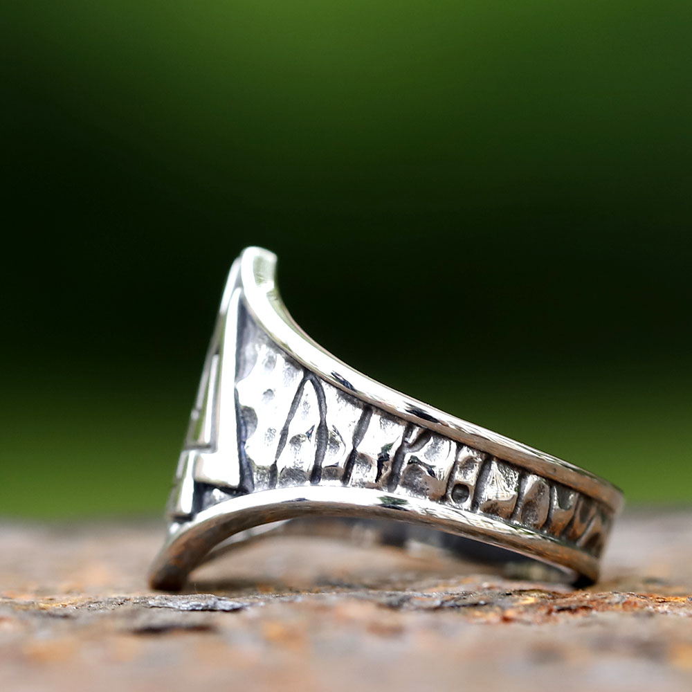 Bague Viking Valknut – Acier Inoxydable 316L – Image 2