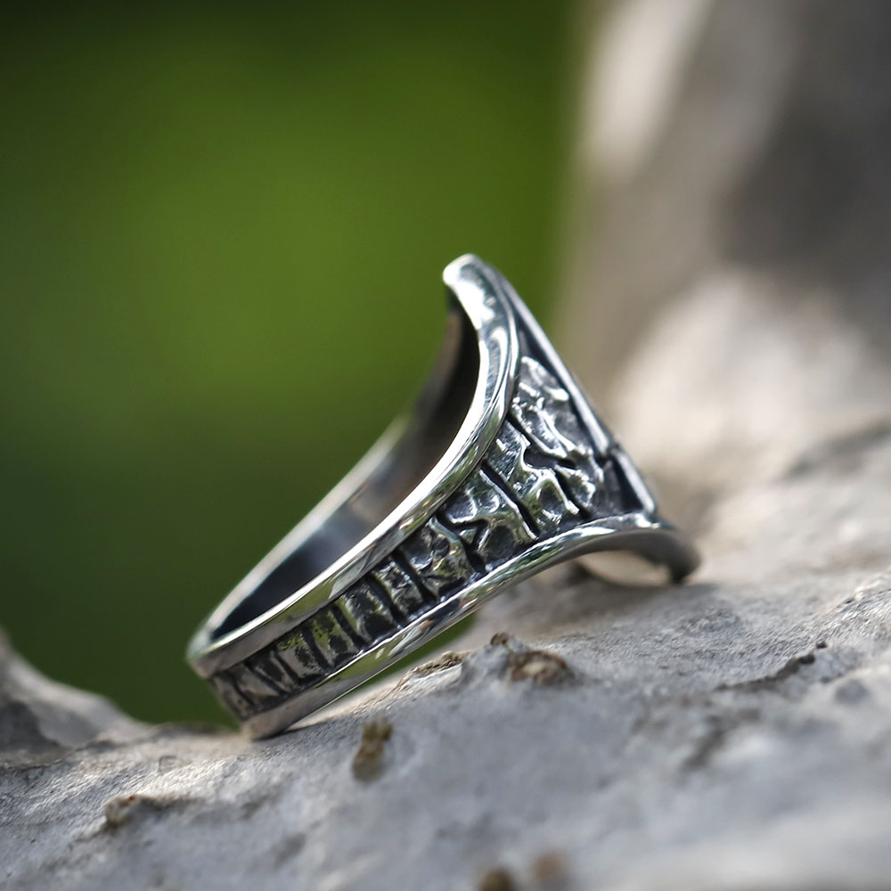 Bague Viking Valknut – Acier Inoxydable 316L – Image 4